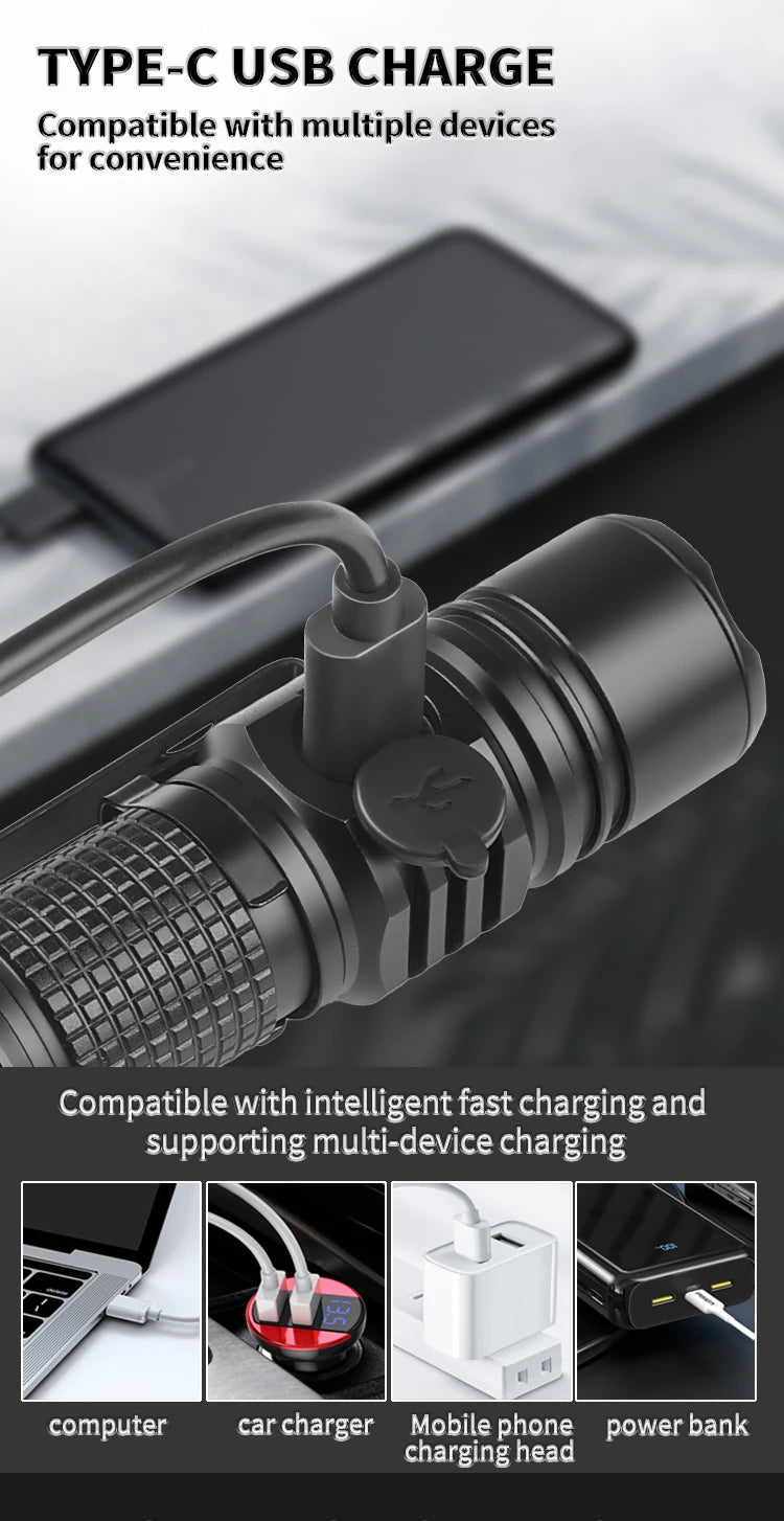 1000 Lumens Tactical Flashlight