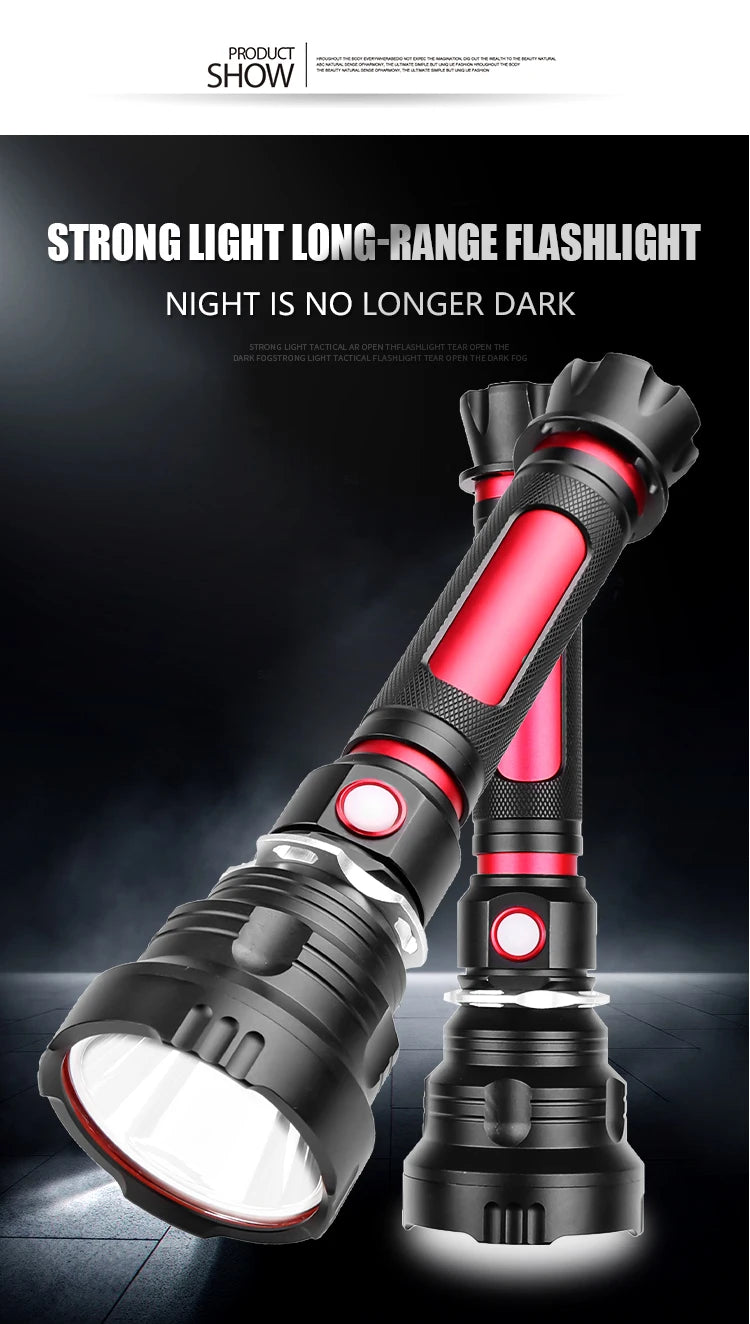 8000 Lumens LED Flashlight