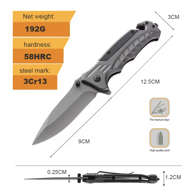 Titanium Coated Folding Knife FA46