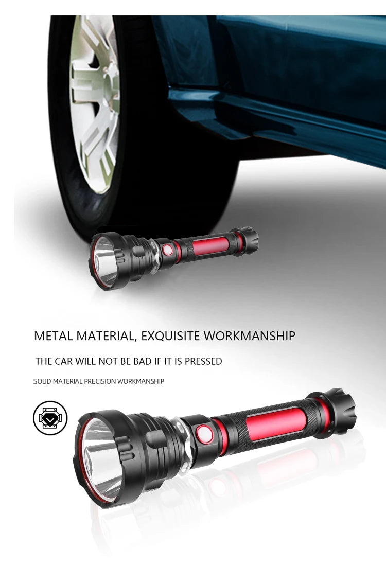 8000 Lumens LED Flashlight