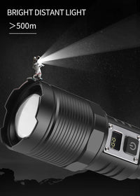 30W Rechargeable LED Flashlight