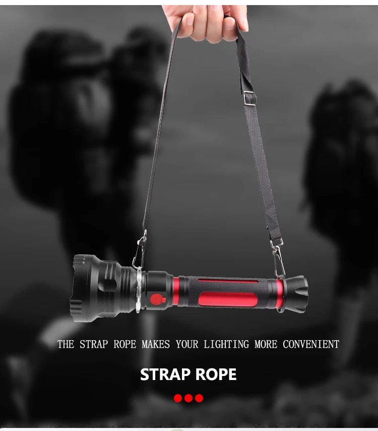 8000 Lumens LED Flashlight